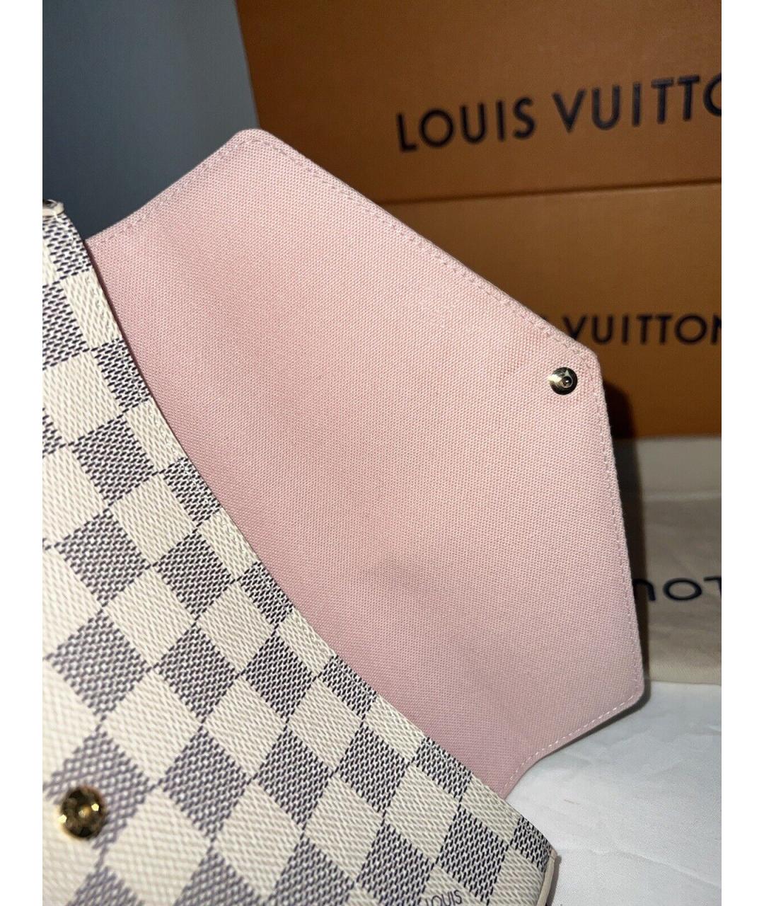 LOUIS VUITTON Белая кожаная сумка через плечо, фото 6