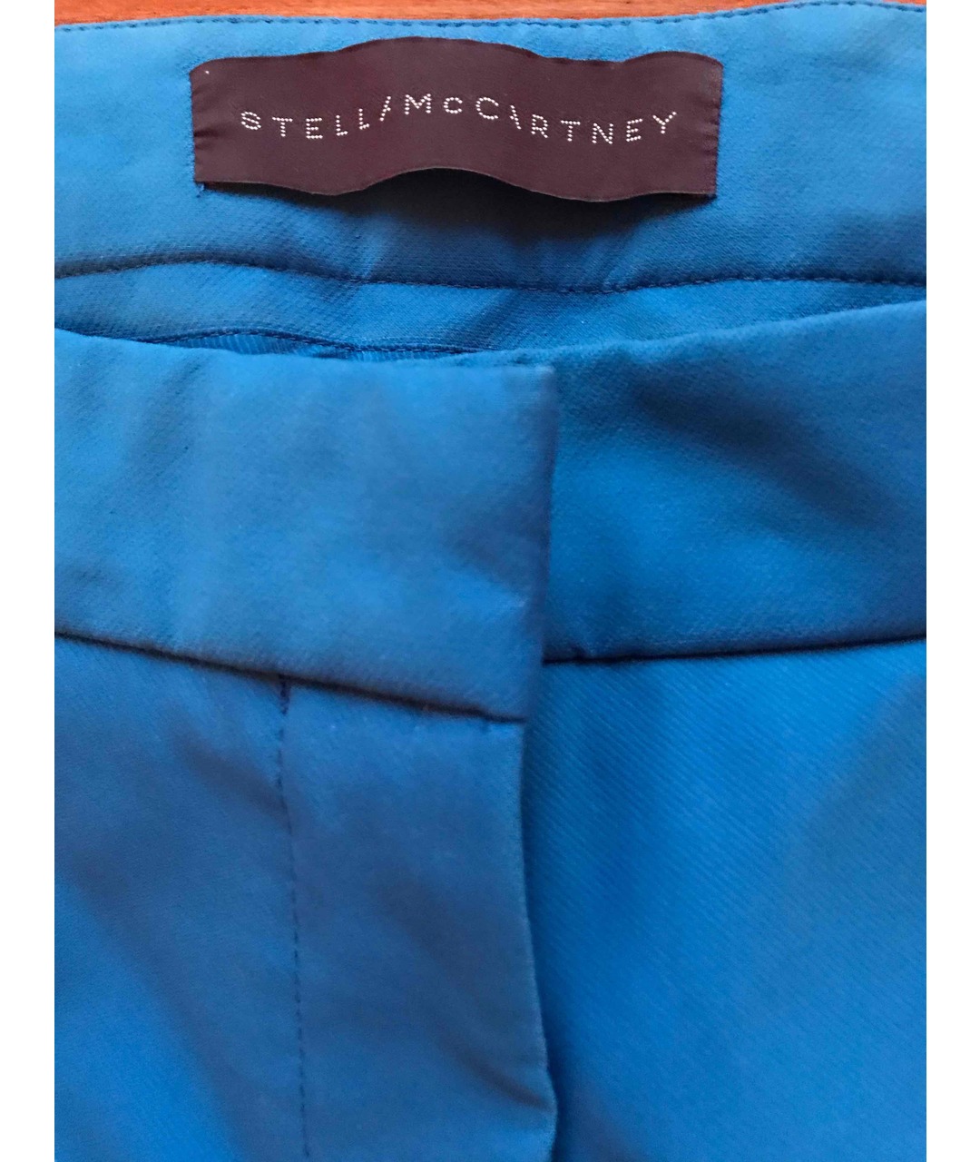 STELLA MCCARTNEY Синие хлопковые брюки узкие, фото 3