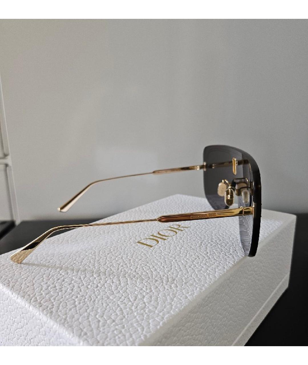 CHRISTIAN DIOR PRE-OWNED Антрацитовые металлические солнцезащитные очки, фото 2
