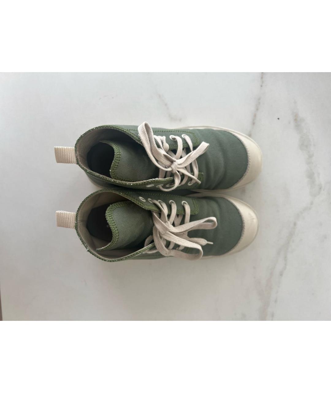 IL GUFO Зеленые текстильные ботинки, фото 3