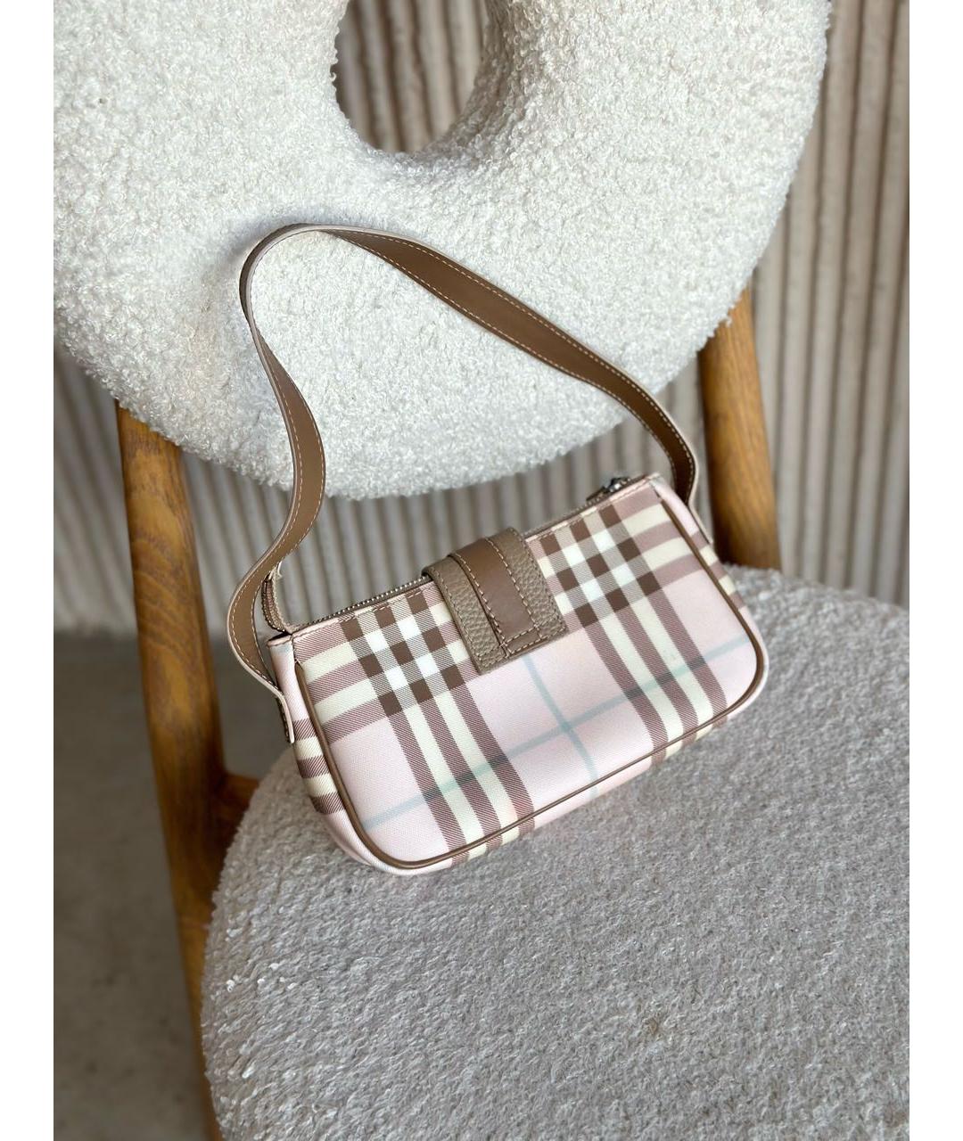 BURBERRY Розовая сумка с короткими ручками, фото 4