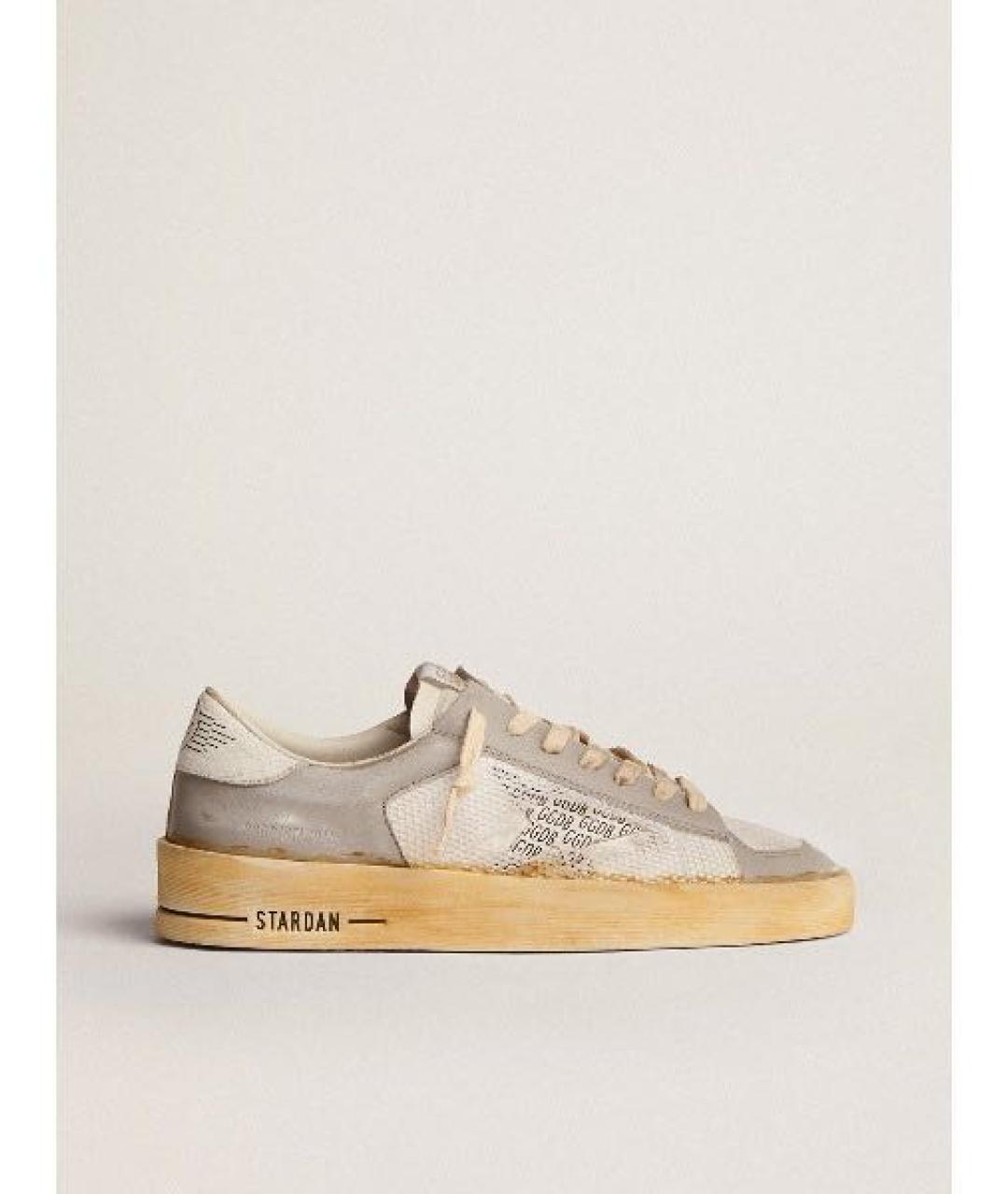 GOLDEN GOOSE DELUXE BRAND Серые кожаные кеды, фото 5