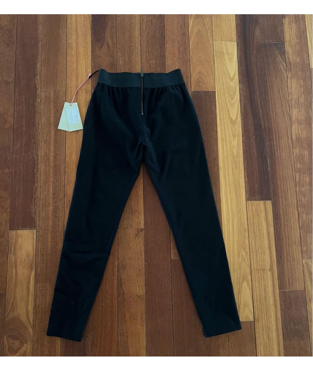 STELLA MCCARTNEY Темно-синие полиамидовые брюки узкие, фото 4