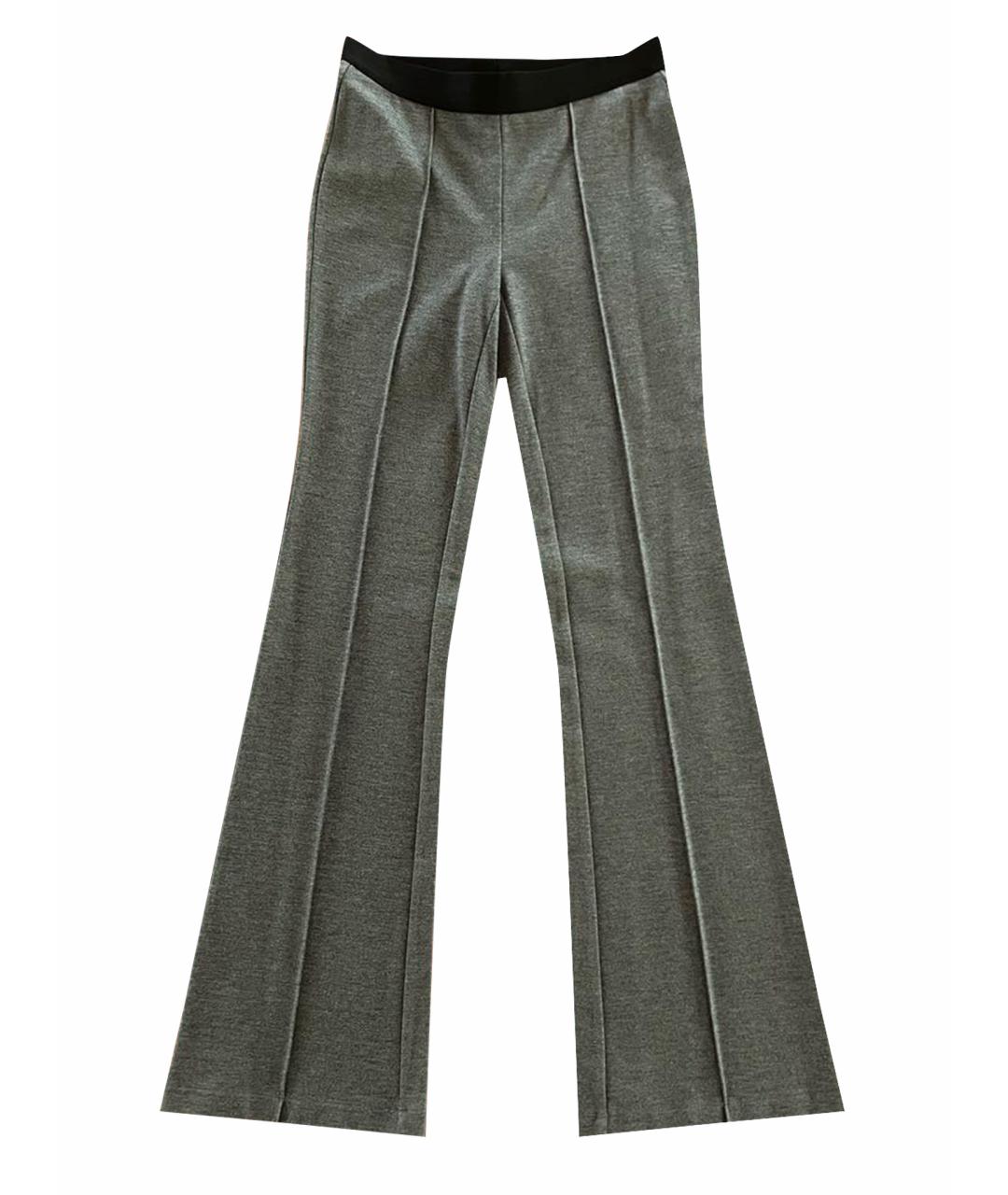 BCBG MAXAZRIA Серые вискозные брюки широкие, фото 1