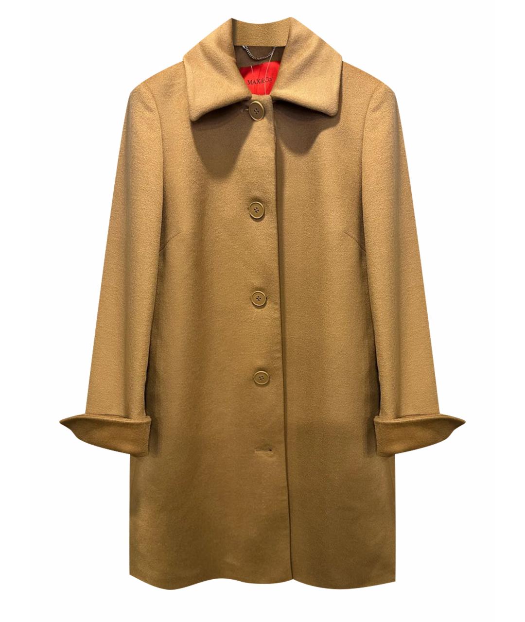 MAX&CO Бежевое шерстяное пальто, фото 1