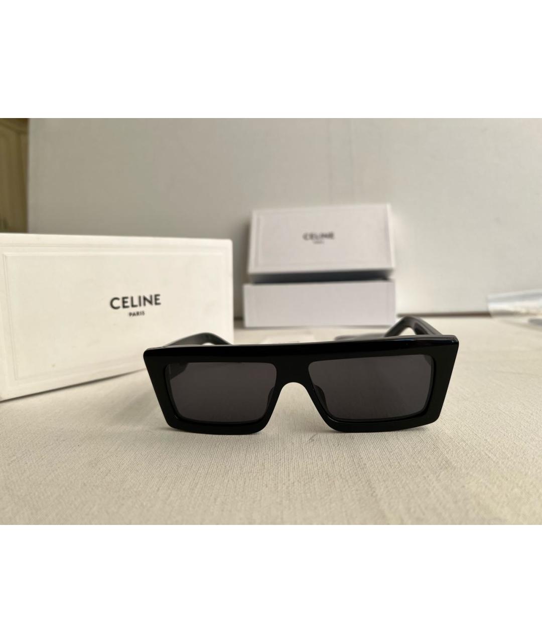 CELINE PRE-OWNED Черные солнцезащитные очки, фото 9