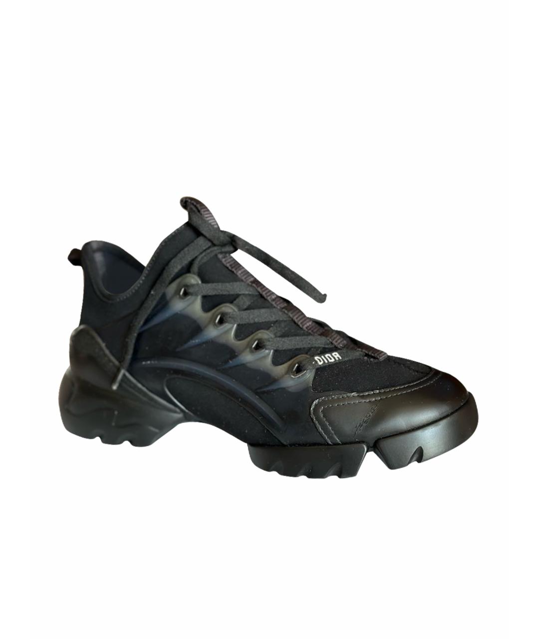 CHRISTIAN DIOR PRE-OWNED Черные кожаные кроссовки, фото 1