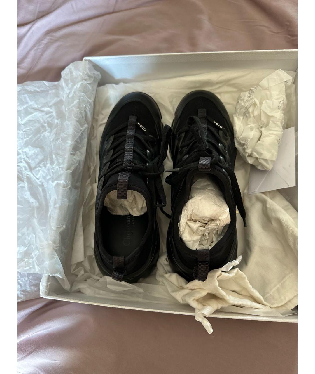 CHRISTIAN DIOR PRE-OWNED Черные кожаные кроссовки, фото 3