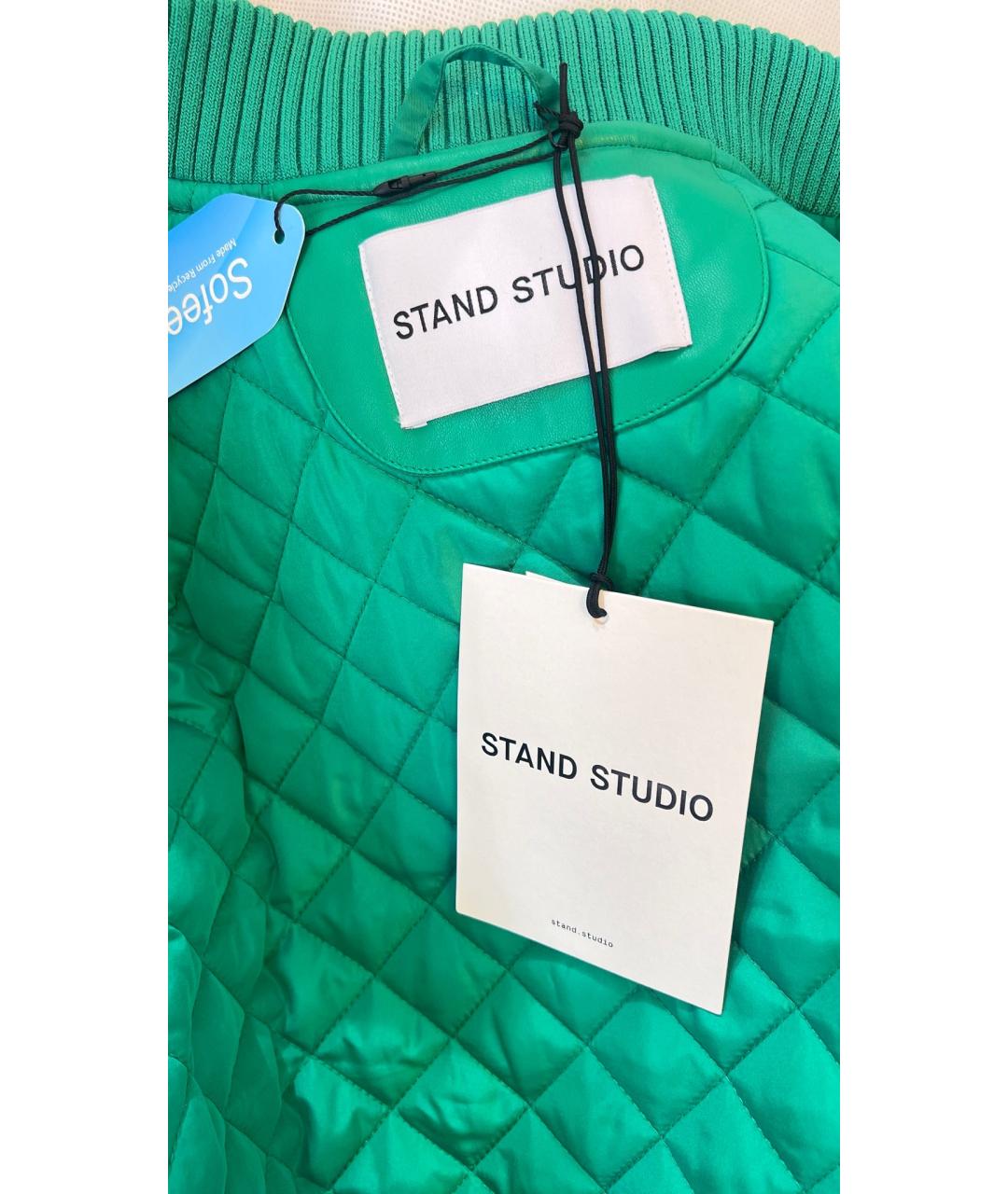 STAND STUDIO Зеленая полиэстеровая куртка, фото 6
