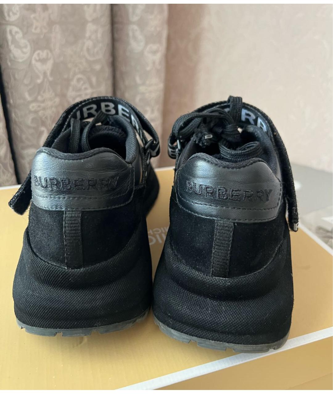 Burberry black trainers best sale