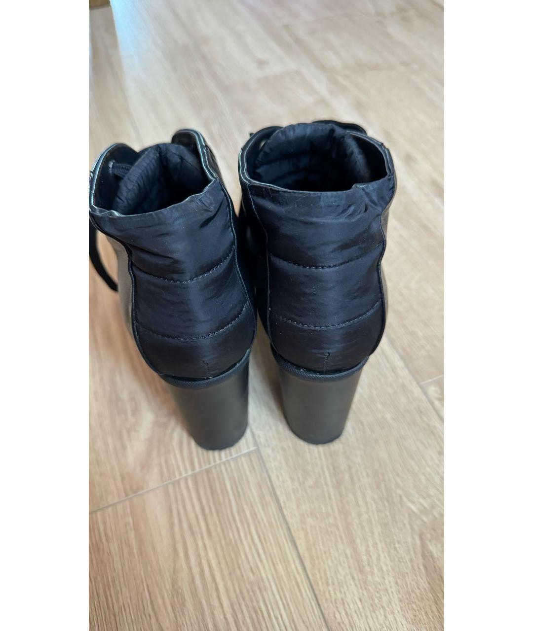 FABI Черные кожаные ботинки, фото 4