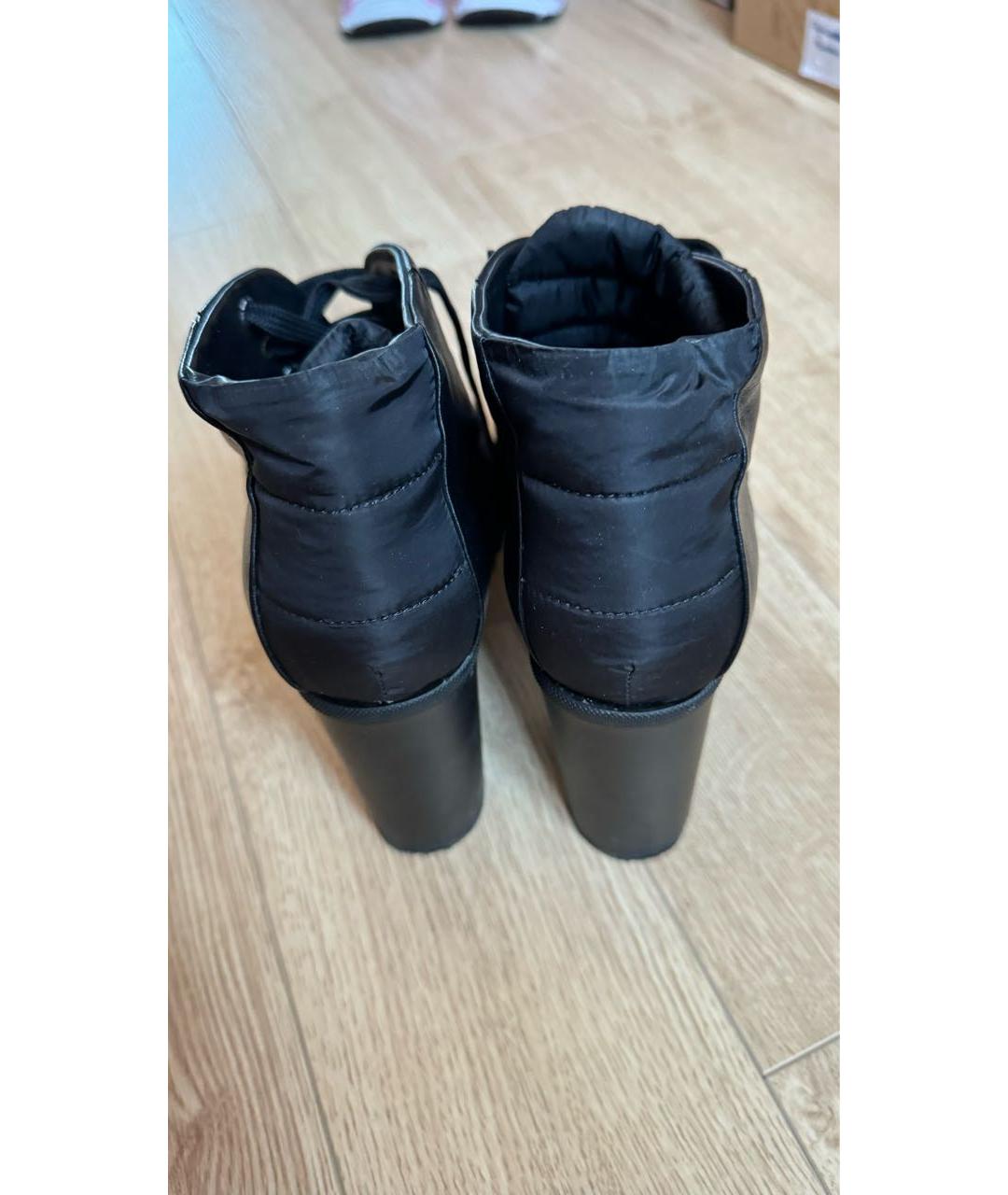FABI Черные кожаные ботинки, фото 5