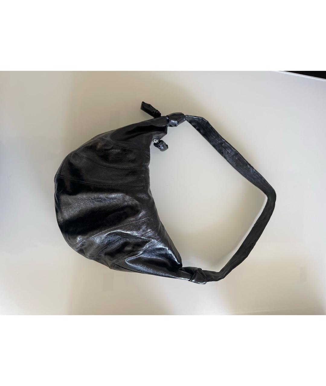 LEMAIRE Черная тканевая сумка через плечо, фото 3