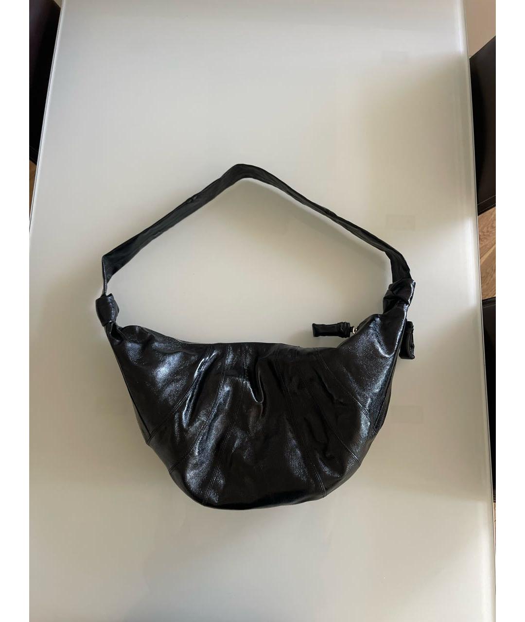 LEMAIRE Черная тканевая сумка через плечо, фото 7