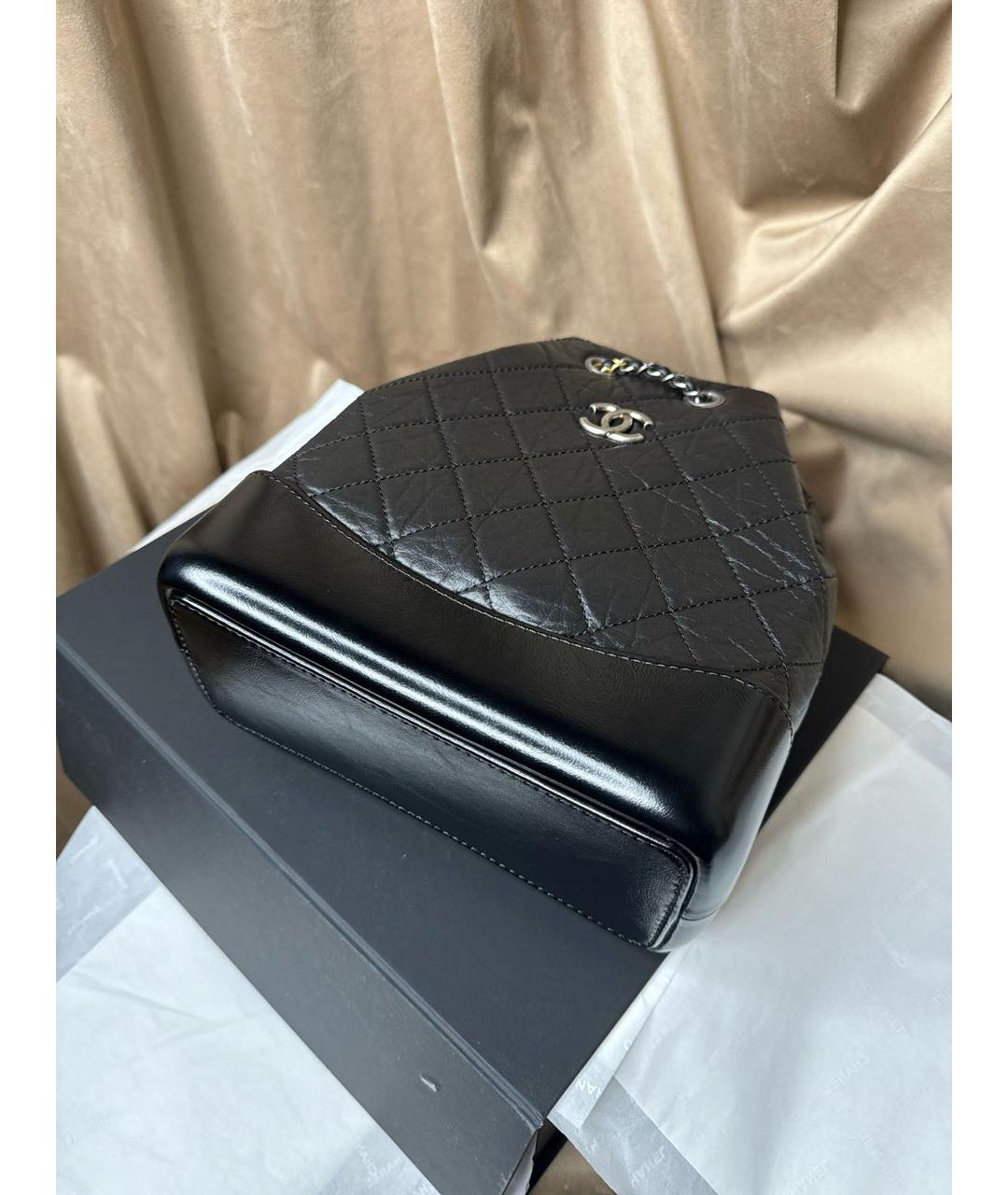 CHANEL PRE-OWNED Черный кожаный рюкзак, фото 4