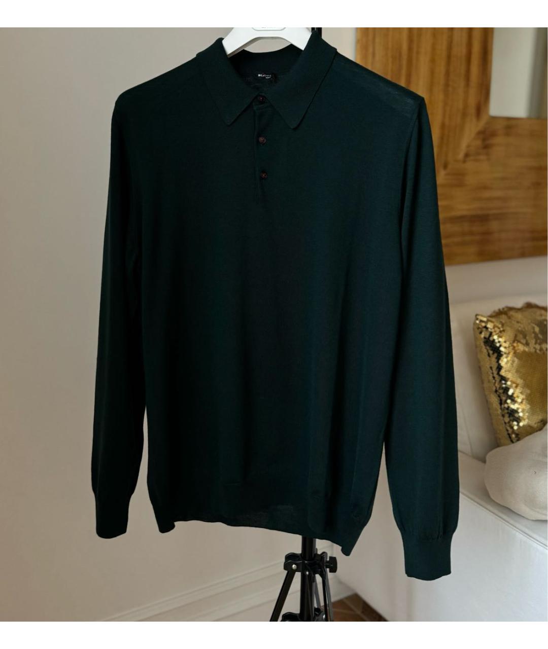 KITON Зеленый шерстяной джемпер / свитер, фото 5