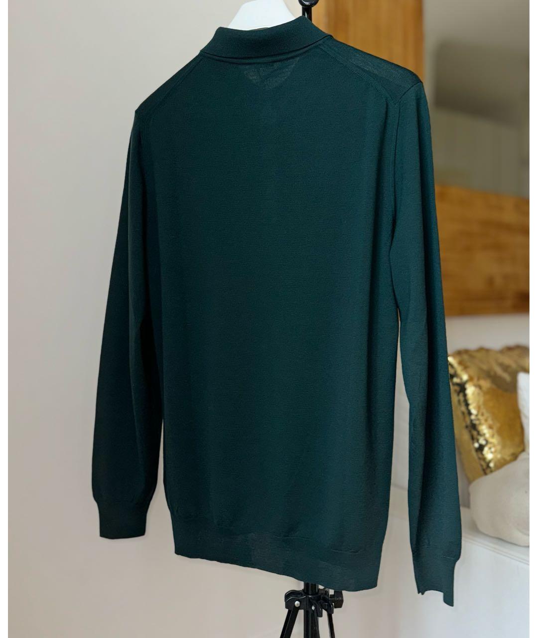 KITON Зеленый шерстяной джемпер / свитер, фото 2