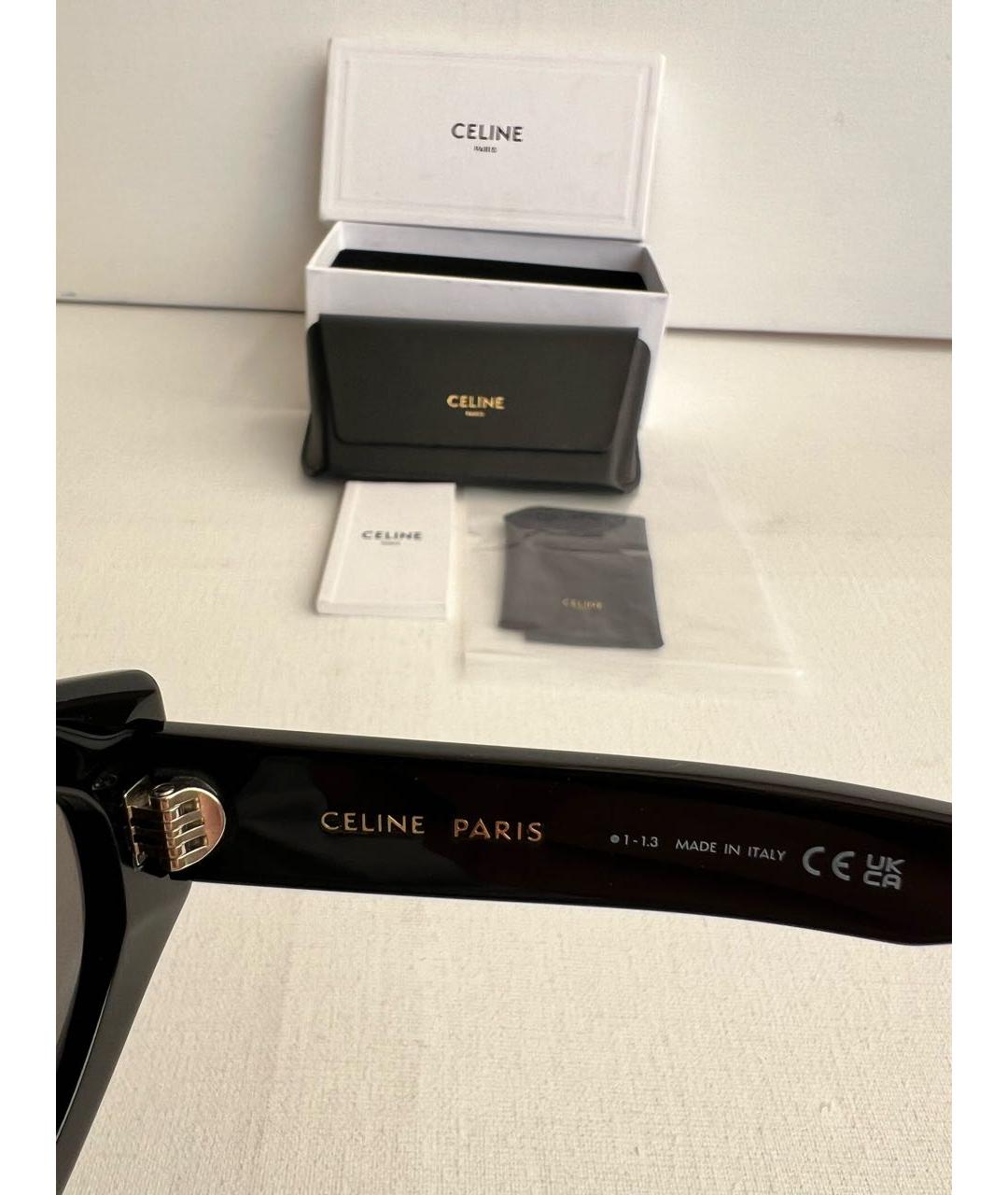 CELINE PRE-OWNED Черные солнцезащитные очки, фото 6