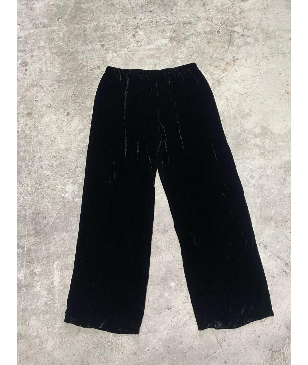ALBERTA FERRETTI Черные вискозные брюки широкие, фото 2