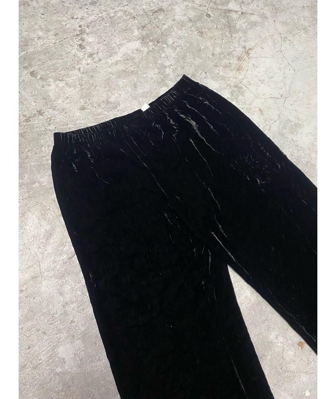 ALBERTA FERRETTI Черные вискозные брюки широкие, фото 4