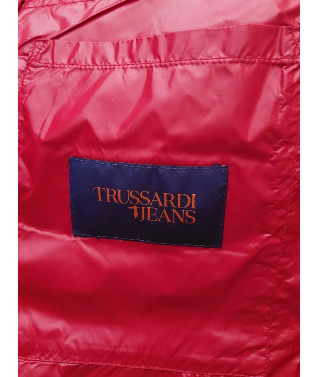 TRUSSARDI JEANS Красная полиамидовая куртка, фото 3