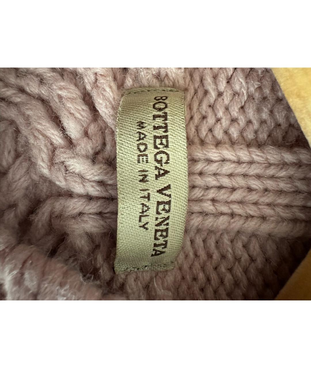 BOTTEGA VENETA Розовый шерстяной джемпер / свитер, фото 3
