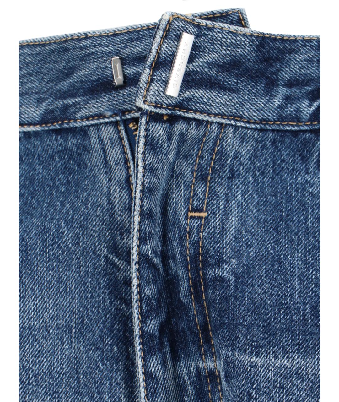 GIVENCHY Синие хлопковые прямые джинсы, фото 4