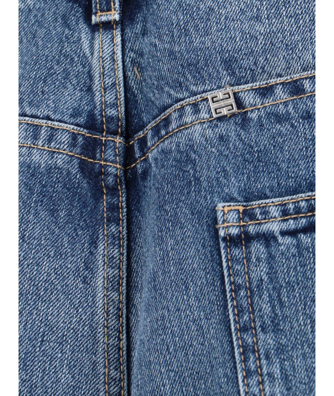 GIVENCHY Синие хлопковые прямые джинсы, фото 5