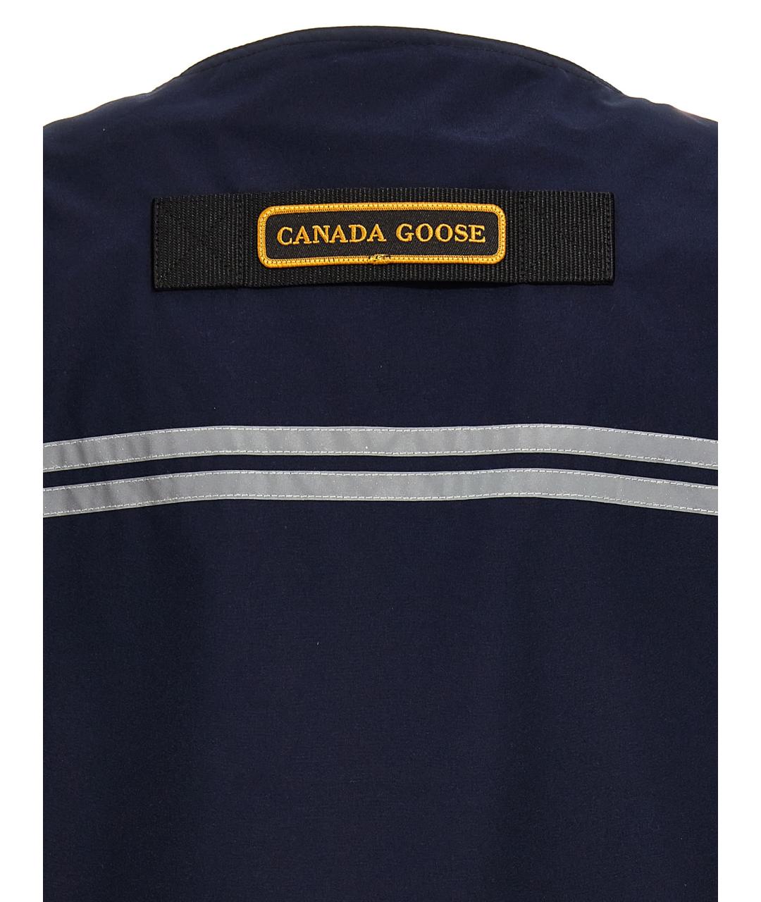 CANADA GOOSE Темно-синий полиэстеровый жилет, фото 4
