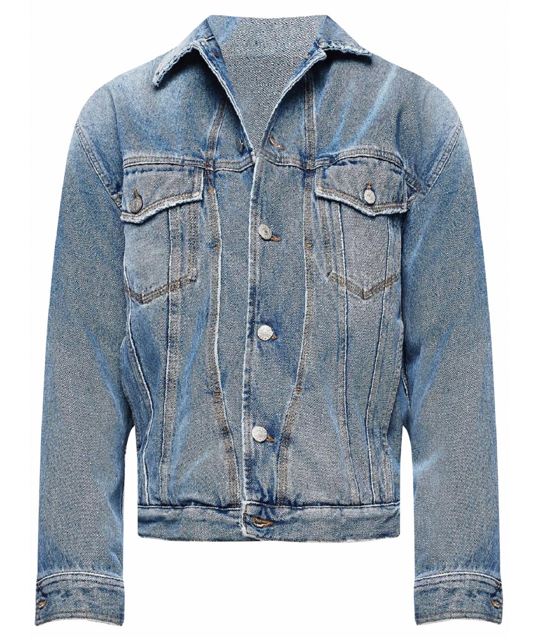 DIESEL Голубая хлопковая куртка, фото 1