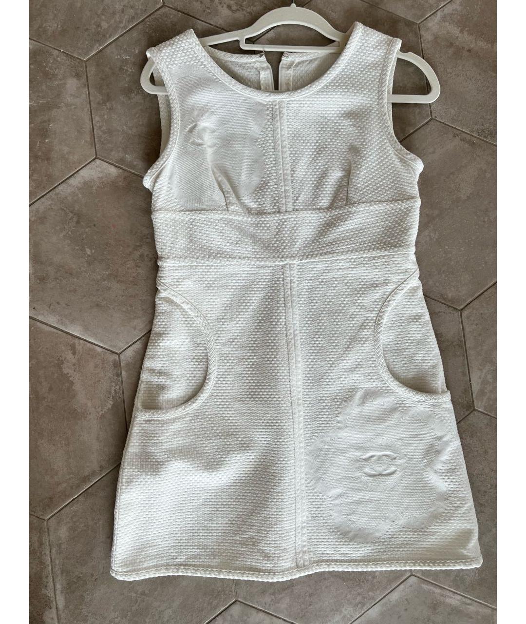 CHANEL PRE-OWNED Белый хлопковый костюм с юбками, фото 7