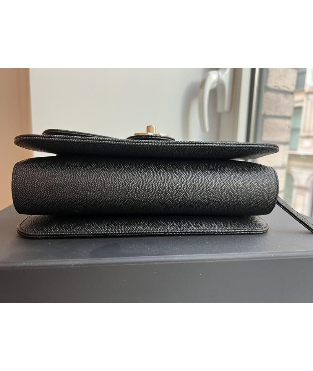 CHANEL Черная кожаная сумка через плечо, фото 5