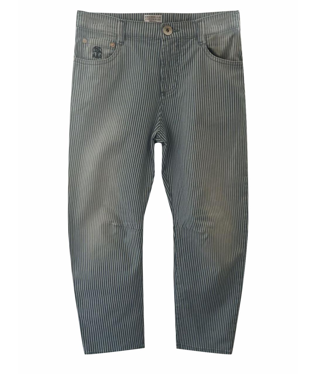 BRUNELLO CUCINELLI Голубые деним брюки и шорты, фото 1