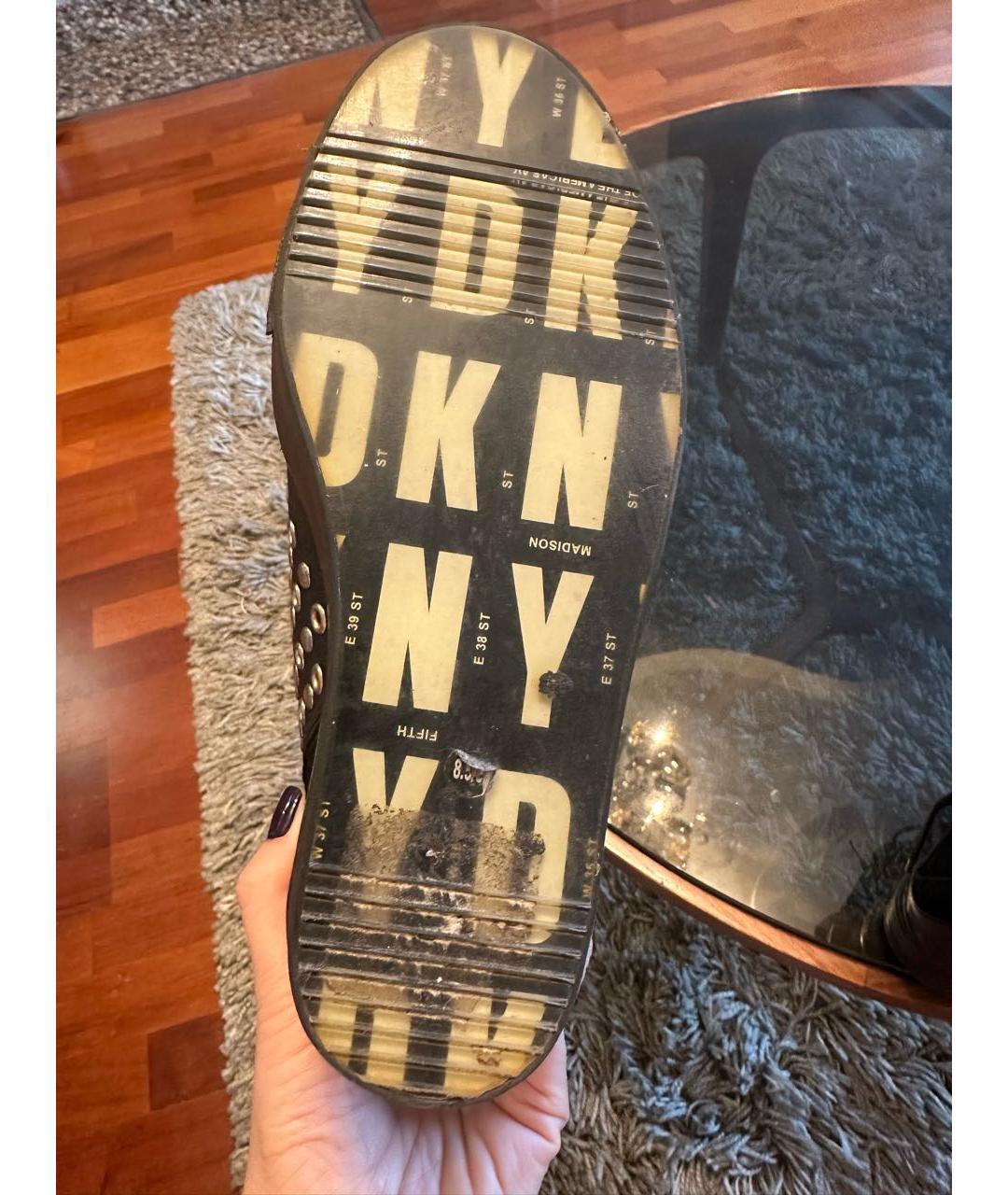 DKNY Черные замшевые ботинки, фото 4