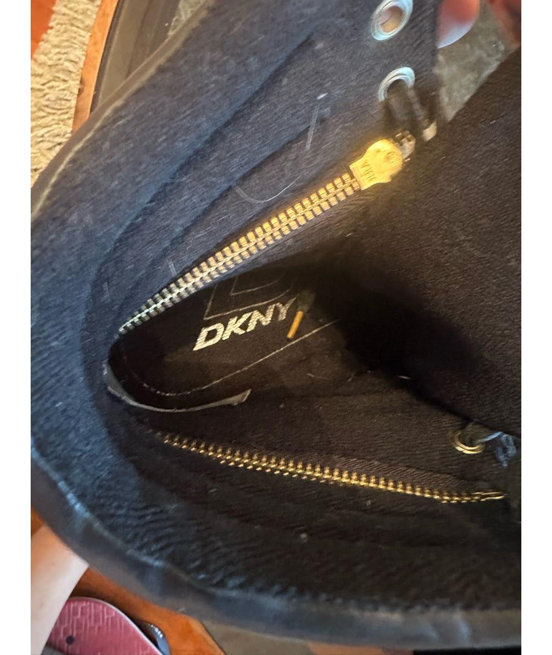 DKNY Черные замшевые ботинки, фото 5