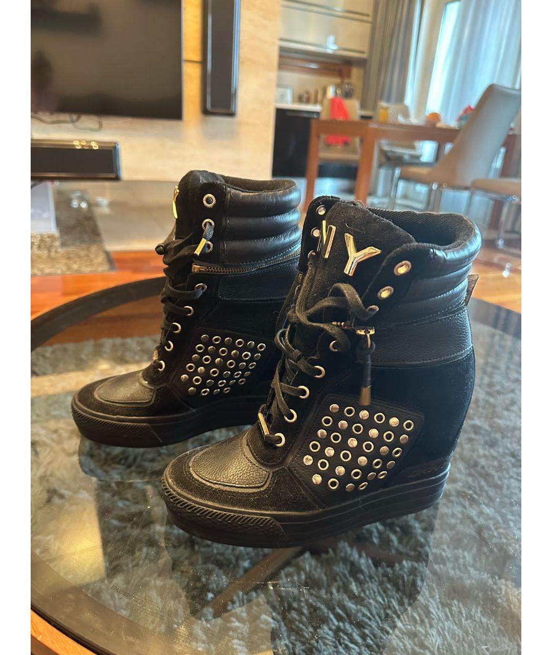 DKNY Черные замшевые ботинки, фото 6