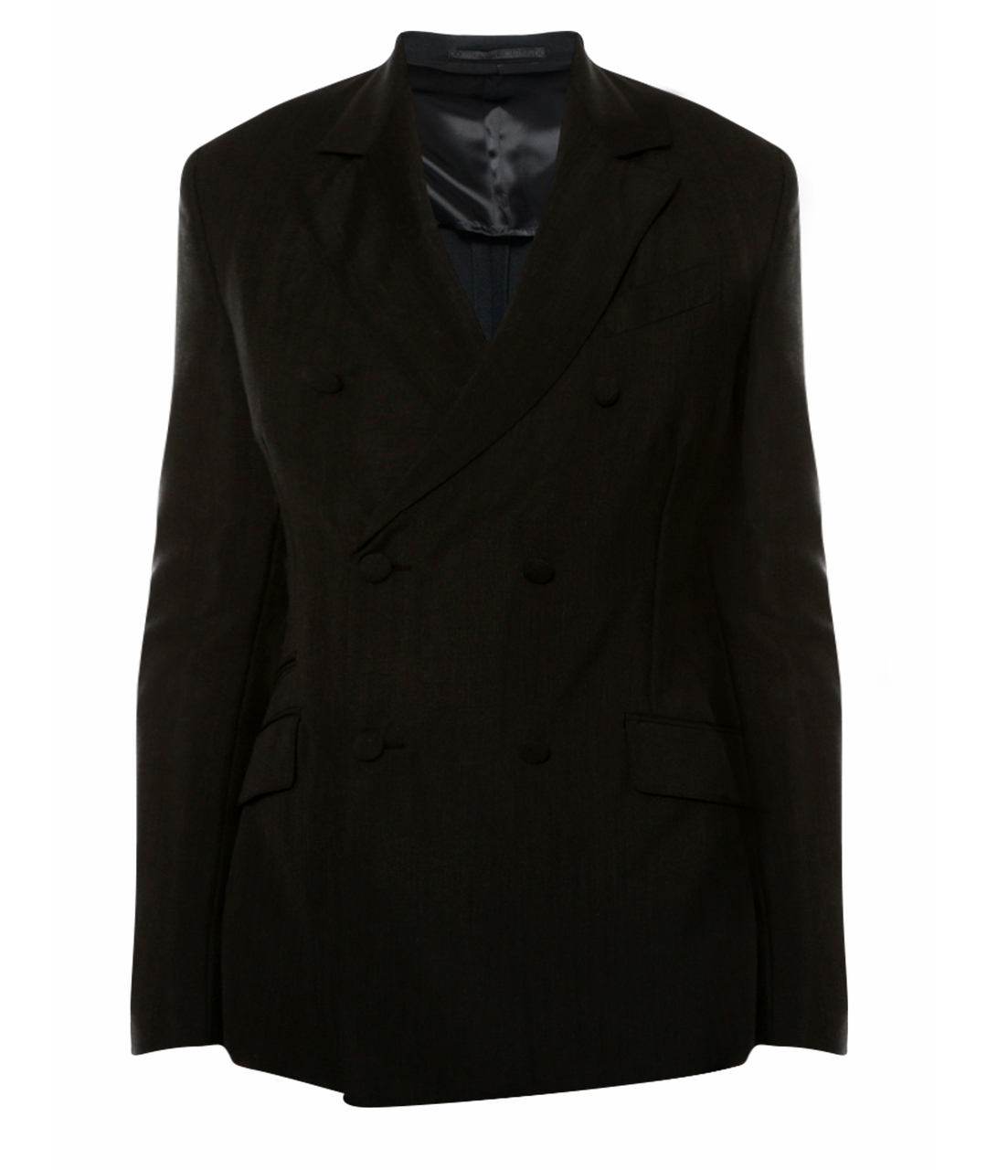 PRADA Черный шерстяной пиджак, фото 1