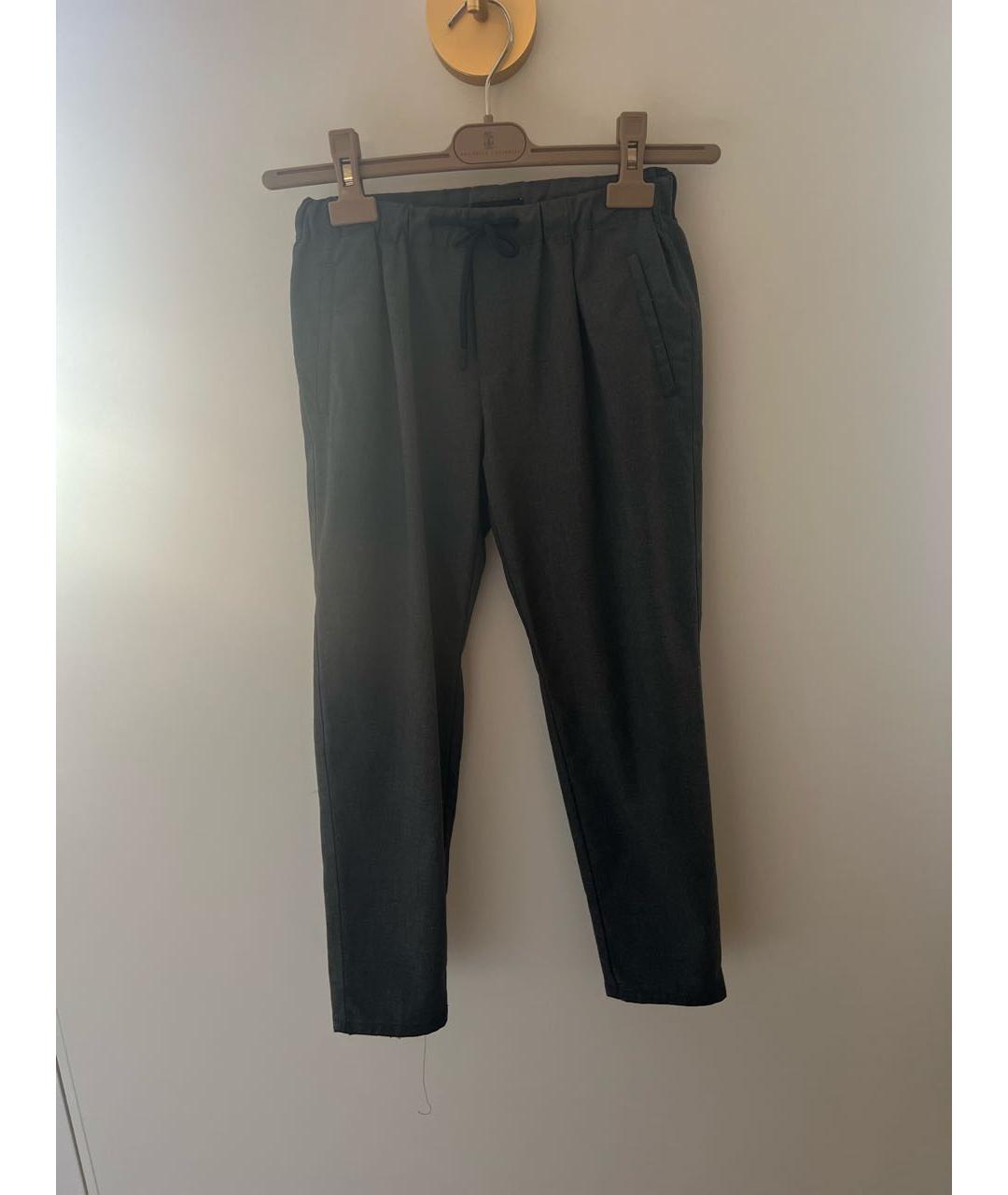 EMPORIO ARMANI Серые полиэстеровые брюки и шорты, фото 7