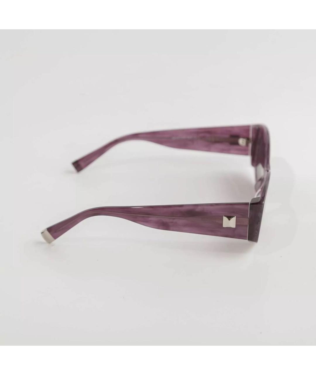 MAX MARA Фиолетовые пластиковые солнцезащитные очки, фото 2