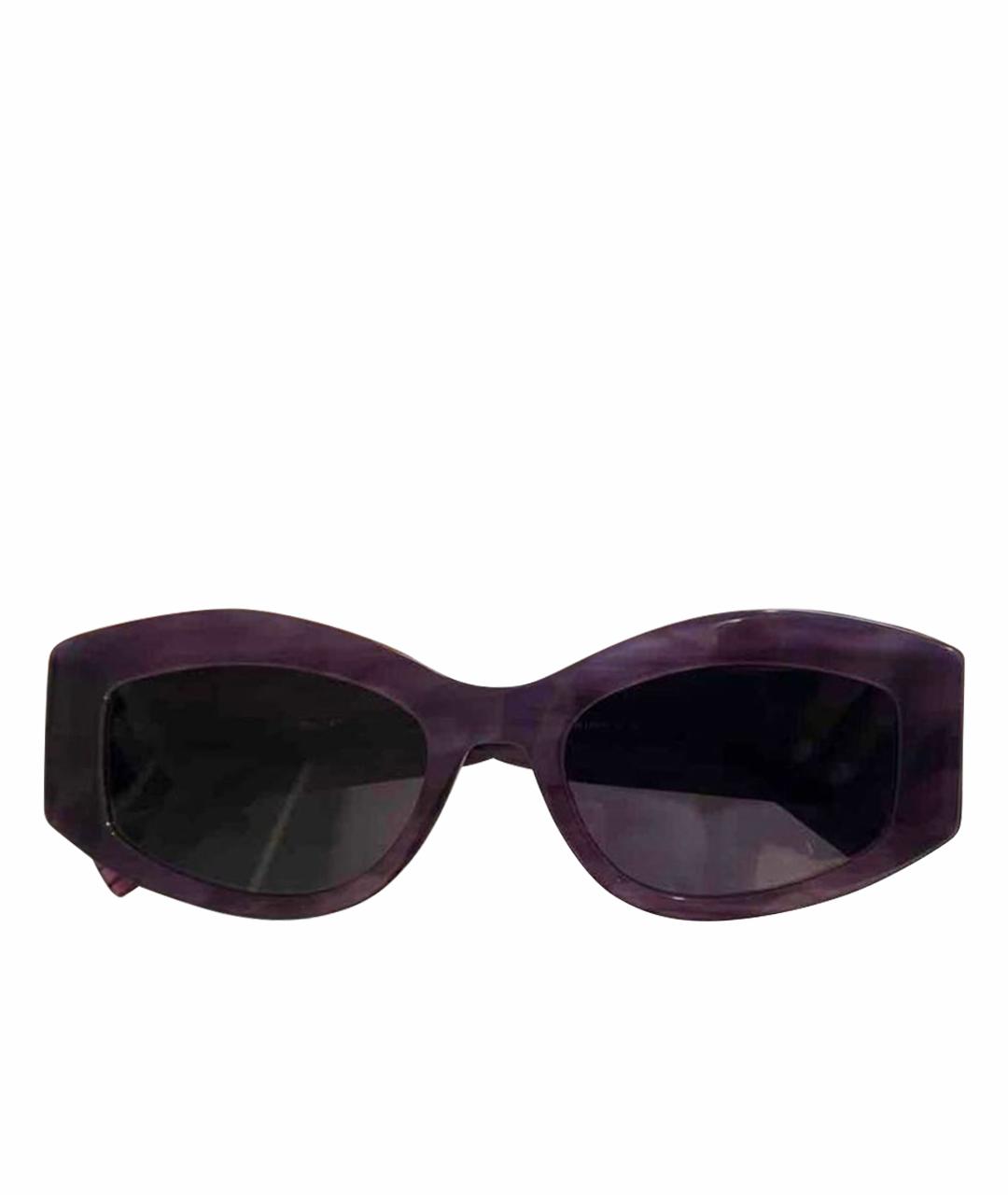 MAX MARA Фиолетовые пластиковые солнцезащитные очки, фото 1