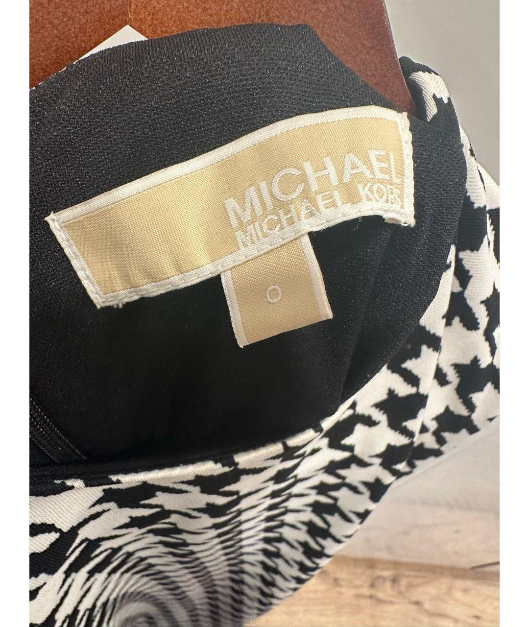 MICHAEL MICHAEL KORS Черное полиэстеровое повседневное платье, фото 5