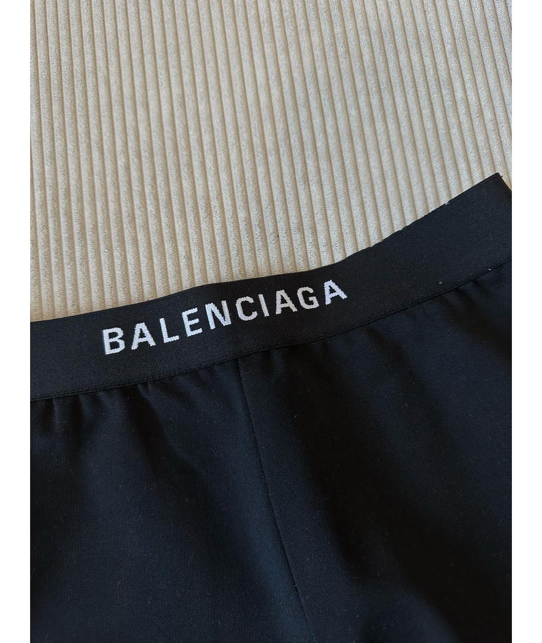 BALENCIAGA Черные вискозные брюки узкие, фото 3