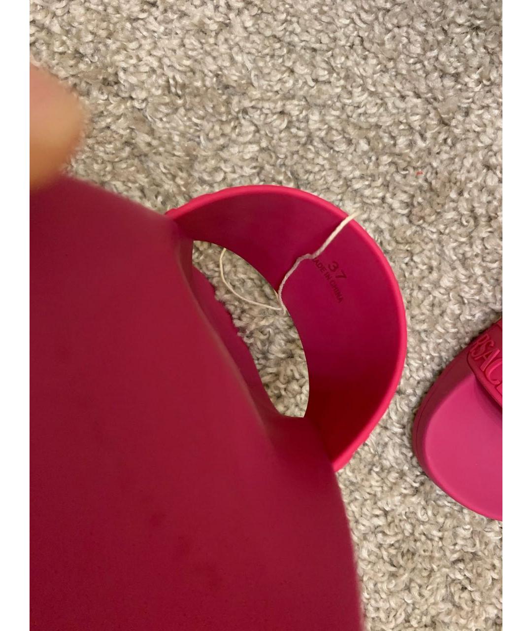 VERSACE Розовые резиновые сандалии, фото 4