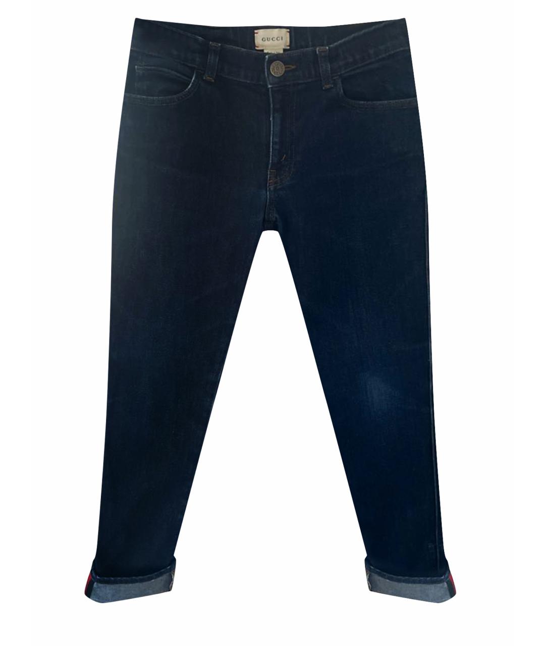 GUCCI Темно-синие деним детские джинсы, фото 1