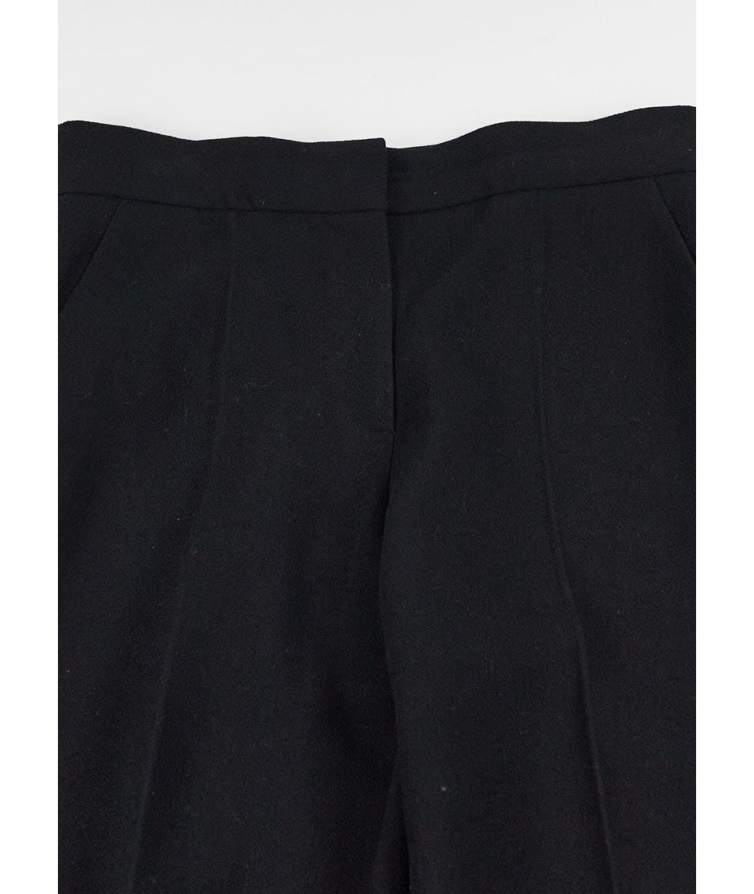 SONIA RYKIEL Черные шерстяные брюки широкие, фото 4