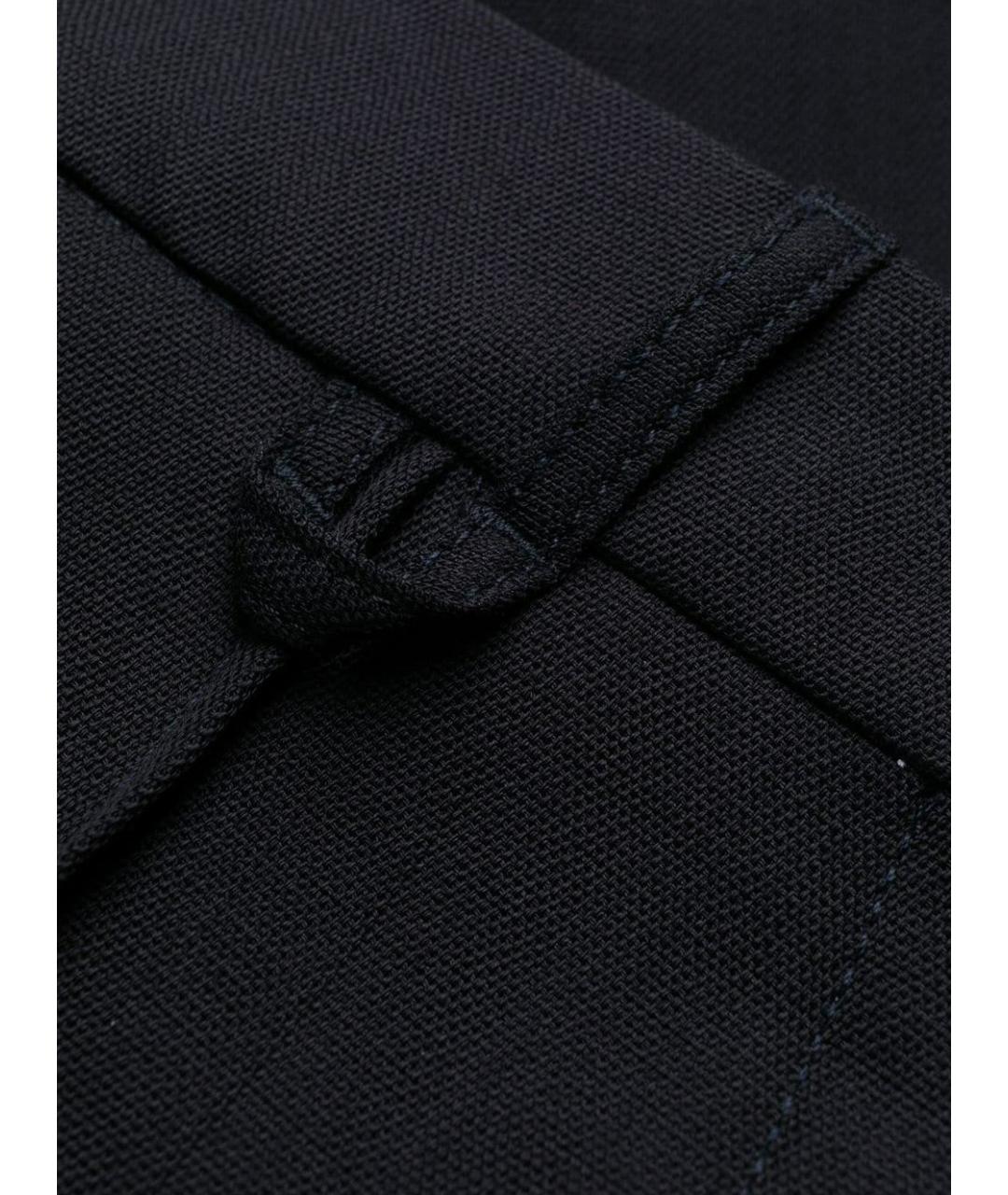 JACQUEMUS Темно-синие шерстяные прямые брюки, фото 4