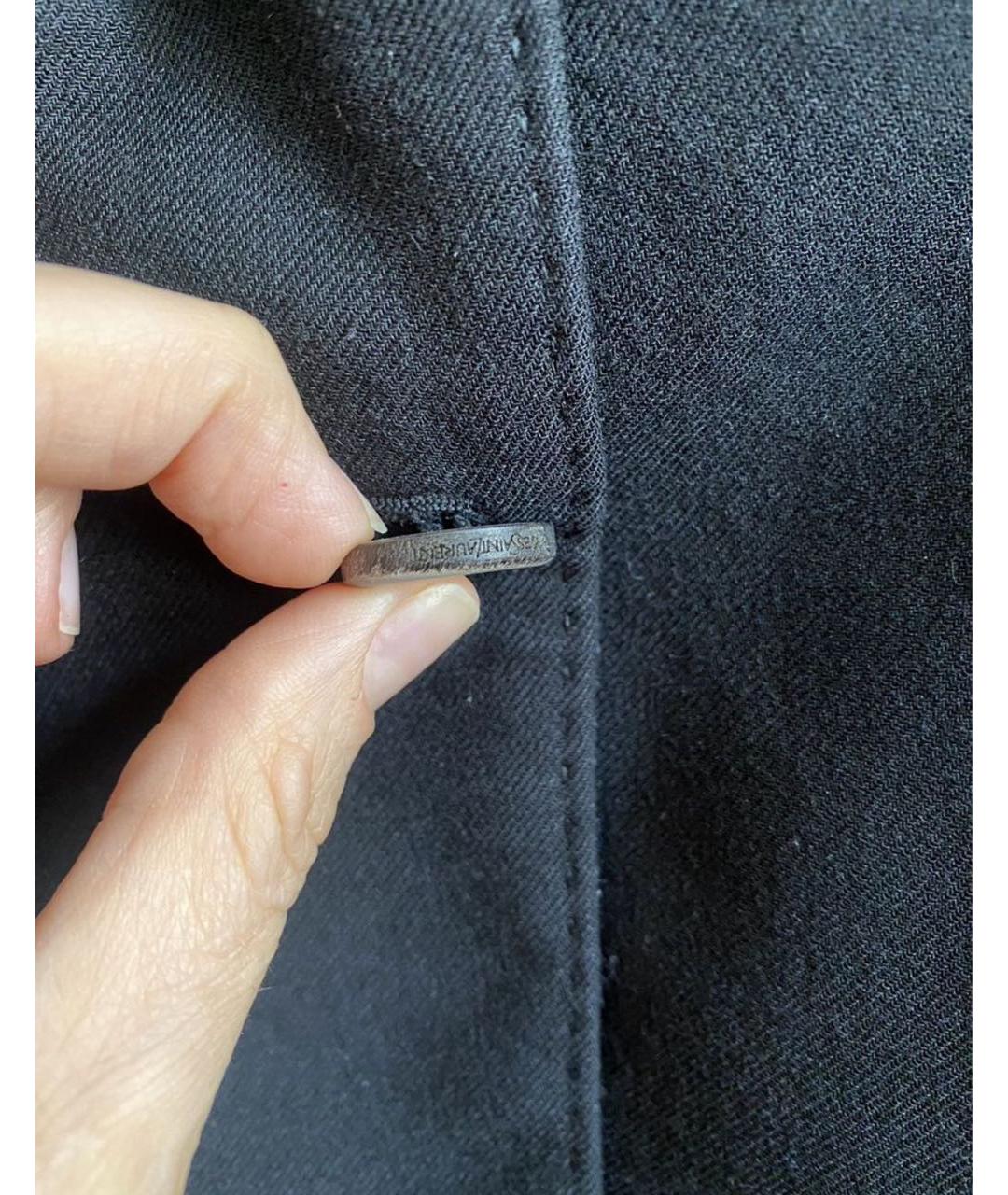 SAINT LAURENT Черный кашемировый жакет/пиджак, фото 4
