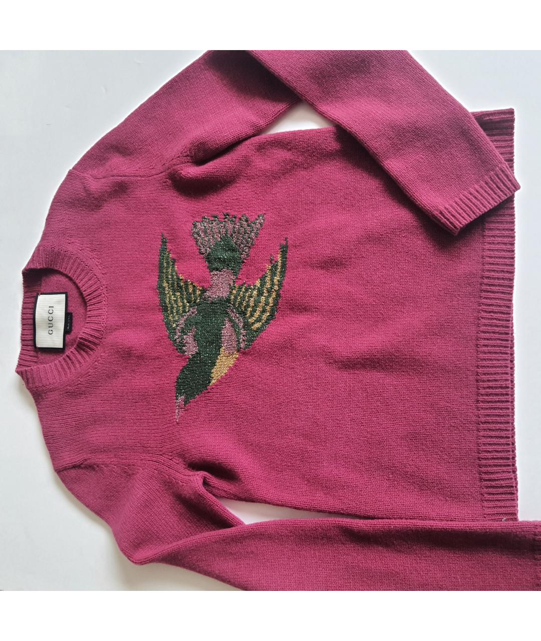 GUCCI Розовый шерстяной джемпер / свитер, фото 8