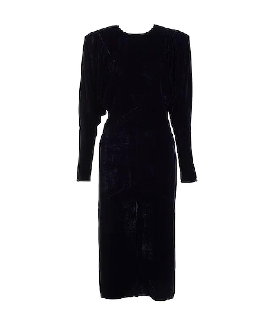 ISABEL MARANT Черное бархатное коктейльное платье, фото 1