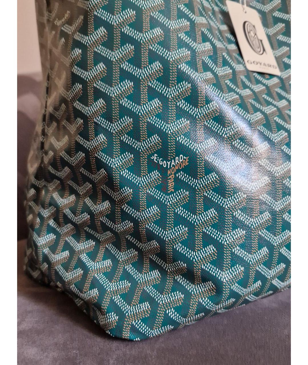 GOYARD Зеленая сумка тоут, фото 3